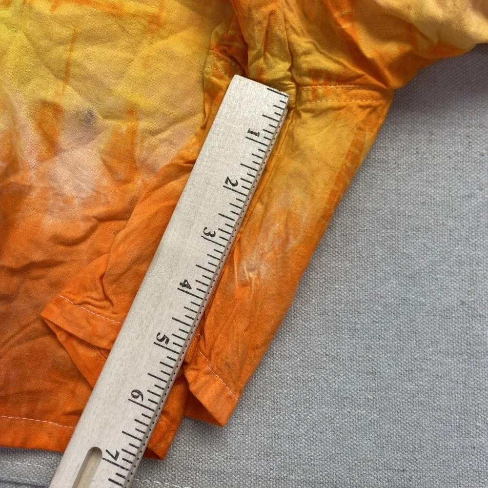 Vintage Shorts Mens L Surfer's Alliance Swim Trunks Tie Dye Orange Surf 90s